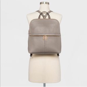 A New Day Grey Faux Leather Backpack